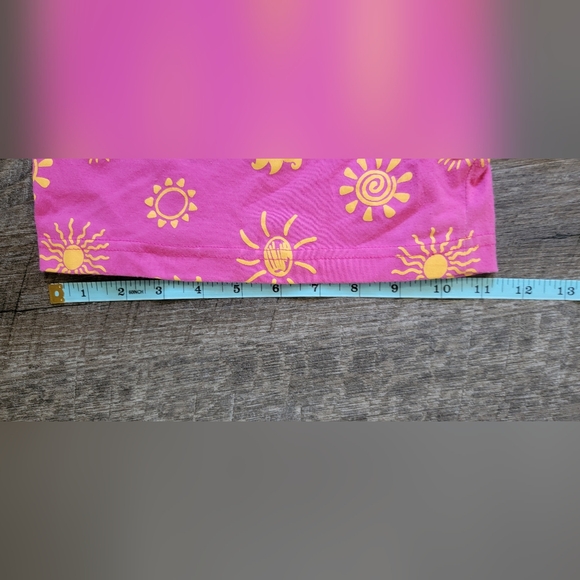 Vintg Early 90's Romper Girls 16/ Women's XS Pink w/90's Style Sun Built-in Tee - Picture 12 of 14